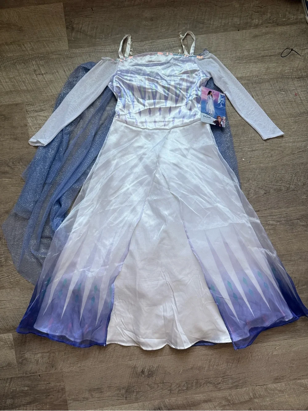 Disneys Frozen Elsa Girls Dress Costume